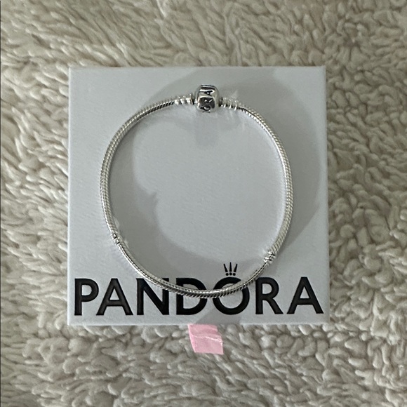 Pandora Jewelry - Pandora Sterling Silver Barrel Clasp Snake Chain Bracelet
